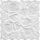 Декоративная плита для потолка Format Виктория Ditp-0VKTRA-WH-0022, 50x50 см