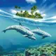 Фотообои Divino Decor Дельфины C-020 300x270 см