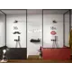 Керамическая плитка LDECOR BUBBLE BBBL 73N 7.5x30 структурированная черная