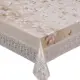 Готовая скатерть "Meiwa" FPlus-185 AZ WH/BE прямоугольная 122x152 см, цвет бело-бежевый