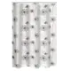 Штора для ванных комнат Ridder Moonflower белый/черный 180x200см