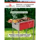 Мангал Grillux ВЗР185 с откидными решетками Safer