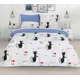 Простыня Home Mercury Котики 18063, 180x220 см, бязь, без резинки