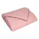 Одеяло Sn textile плед Bubble Gum с помпонами 140x205 слива