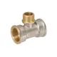 Тройник переходной СТМ 3/4"x1/2"x3/4" ВР-НР латунь