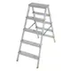 Стремянка алюминиевая Sarayli 3105, 5 ступеней, максимальная нагрузка 150 кг