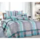 Комплект постельного белья Home Mercury Ментол 19217, двуспальный, сатин, разноцветный