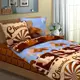 Простыня Home Mercury Шоколад 20404, 214x145 см, бязь, без резинки