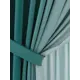 Комплект штор на шторной ленте блэкаут Helga Деленри 150x260 см цвет темно-бирюзовый