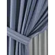 Комплект штор на шторной ленте блэкаут Helga Лингрони 150x260 см цвет синий