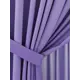 Комплект штор на шторной ленте блэкаут Helga Африон 150x260 см цвет фиолетовый
