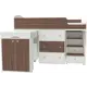 Кровать Кариви КИВи 184x113x84 см ЛДСП цвет бодего темный 00004-33-03-00