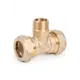 Тройник комбинированный Lavita 3/4"x20 мм НР латунь