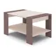 Стол журнальный Стендмебель Рио 90x59см (ШхГ) квадратный шимо светлый/шимо темный
