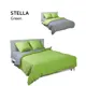 Комплект постельного белья Цветные сны Stella 8515243, евро, поплин цвет зеленый