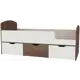 Кровать Кариви КИВи 163x63x73 см ЛДСП цвет белый/бодего темный