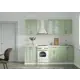 Кухонный гарнитур Сурская мебель Ницца 017 180x214x47.8 см МДФ цвет оливковый