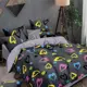 Комплект постельного белья Sleeping place 371П-145-70, полутораспальный, поплин цвет черный