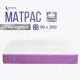Матрас mooniq Matrix 3.0 90x200 см независимый пружинный блок, односпальный, ортопедический