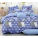 Пододеяльник Mercury Home Кошачья любовь 24285, 220x240 см, поплин, цвет голубой