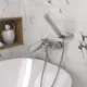 Смеситель для ванны Paini Morgana с аксессуаром хром излив стекло 73CR105VRKM
