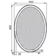 Зеркало для ванной Aquanet 00196667 с подсветкой 60x85см