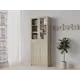 Книжный шкаф-стеллаж Adeta Билли 334 oak grey craft 80x202x30 см ЛДСП цвет бежевый