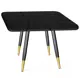 Стол квадратный Sheffilton Sht-t158 83x83 см пластик и металл цвет черный