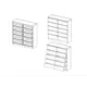 Комод Adeta Мальм 20 10 ящиков 120x40x120 см ЛДСП цвет коричневый