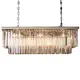 Люстра потолочная IMPERIUMLOFT 75652-22 RH 1920S ODEON CLEAR GLASS FRINGE 8 ламп 2 м² цвет никель