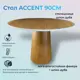 Стол МФ Пирамида 26 Accent 90x76x90 см МДФ цвет дуб
