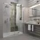 Душевая дверь Veconi VN74-130-01-C4 130см эффект стекла прозрачный раздвижной
