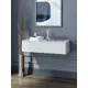 Консоль подвесная Storys Сиена 95x18x34 см МДФ цвет белый