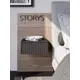 Тумба прикроватная Storys Сити 50x18x34 см МДФ цвет черный