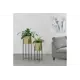 Подставка для цветочного горшка Homium Flower duet loft 27 см x 27 см x 58 см металл жёлтый/золотой 2 шт