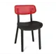 Кухонный стул Sheffilton Sht-s85 168745 79x51x46.5 см пластик цвет черный/красный