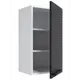 Навесной шкаф Play Венеция 40x92x28 см ЛДСП цвет черный