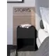 Тумба прикроватная Storys Линда 50x48x33 см 1 ящик ЛДСП цвет черный