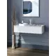 Консоль с бортиком Storys Сиена 95x18x34 см 1 ящик ЛДСП цвет белый/дуб сонома