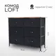 Комод El Todo Loft 85x70x30 см 6 ящиков металл цвет черный