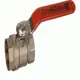 Кран шаров. Terma RED 1.1/4" в/в ручка 31036 Латунь