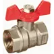 Кран шаров. Terma RED 1/2" в/в бант. 31003 Латунь