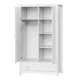 Шкаф распашной Ellipse furniture 107x188x61 см МДФ цвет серый