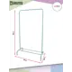 Напольная вешалка Unistor 84x150x38 см металл цвет синий