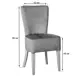 Кухонный стул R-home Grace 89x51x43 см велюр цвет серый