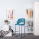 Полубарный стул R-home Lars 96x57.5x52.5 см велюр цвет синий