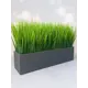 Осока в деревянном ящике Подар.Ок Home графит 9x9x35 см