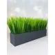Осока в деревянном ящике Подар.Ок Home графит 9x9x54 см