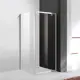 Душевой уголок Cezares MOLVENO-A-1-80-C-Cr-IV прямой 80x80см хромированный профиль эффект стекла прозрачный