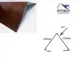 Конек Артстройсити 150x150x2000мм 0.4мм RAL 8017 10шт